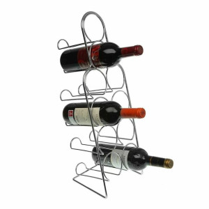 Stojak na Butelki Versa Metal Stal (18,5 x 54,5 x 18,5 cm)