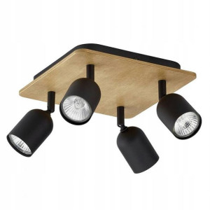 Lampa sufitowa plafon reflektor Top IV czarny