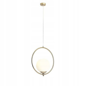 Lampa sufitowa, wisząca żyrandol SOL złota kula