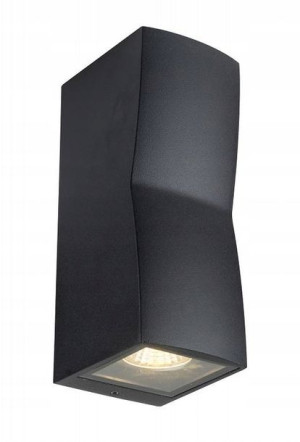 Lampa zewnętrzna kinkiet elewacyjny REZIA 2 czarny