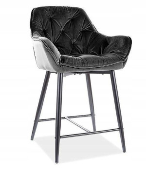 Półhoker Cherry H-2 velvet czarny