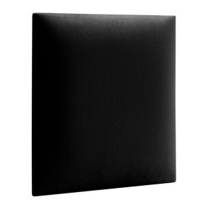 Panel tapicerowany ścienny wezgłowie gładki Velvet 30x30 cm - czarny
