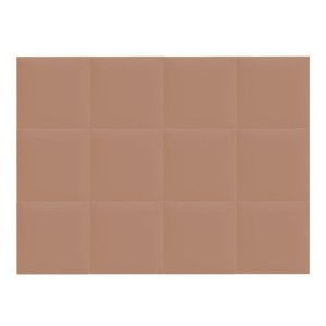Zestaw 12x Panele Tapicerowane 30x30 cm Wezgłowie Gładkie Kwadrat Jasny Róż