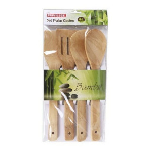Zestaw przyrządów kuchennych Privilege Bambus (4 Pcs)