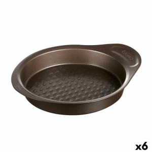 Forma do pieczenia Pyrex Asimetria Okrągły Czarny 20 cm (6 Sztuk)