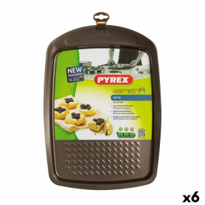 Forma do pieczenia Pyrex Asimetria Prostokątny Czarny Metal (6 Sztuk)