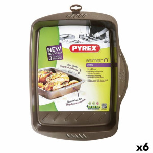 Forma do pieczenia Pyrex Asimetria Prostokątny Czarny (6 Sztuk)