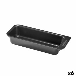 Forma do pieczenia Pyrex Magic Prostokątny Czarny Ø 26 cm (6 Sztuk)