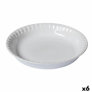 Forma do pieczenia Pyrex Supreme Okrągły 25,5 x 25,5 x 4 cm Biały (6 Sztuk)