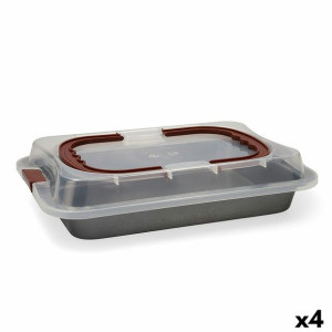 Forma do pieczenia Quid Sweet Grey Z pokrywką Czarny Meta4 Sztuk)