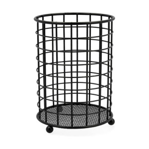 Pojemnik na przybory kuchenne Quid Czarny Metal (12,5 x 12,5 x 16,5 cm)