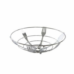 Miska na Owoce DKD Home Decor Srebrzysty Metal