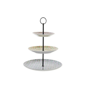 Miska na Owoce DKD Home Decor Porcelana Metal Wielokolorowy 20 x 20 x 30 cm