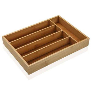 Organizer na Sztućce Versa Drewno Bambus (25 x 5 x 35 cm)