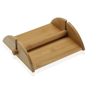 uchwyt do serwetek Versa Drewno Bambus (17,8 x 5,8 x 19 cm)