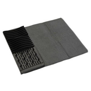 Ociekacz do Naczyń Versa W Czarny Biały polipropylen (16 x 4 x 40 cm)