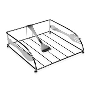 uchwyt do serwetek Versa Chromowanie Metal Stal