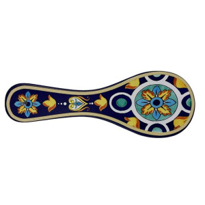Podkładka pod łyżkę do gotowania Versa Niebieski Ceramika (10 x 28 cm)