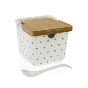 Pojemnik na Cukier Versa Gwiazdy Ceramika (8,8 x 8,5 x 8,8 cm)