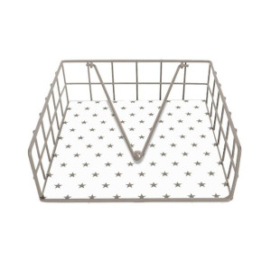 uchwyt do serwetek Versa Gwiazdy Stal (35 x 0,03 x 25 cm)