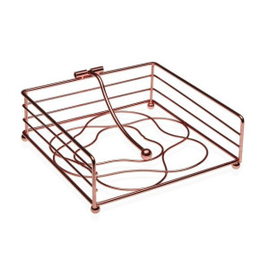 uchwyt do serwetek Versa Metal Stal (18,5 x 6,8 x 18,5 cm)