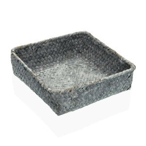 uchwyt do serwetek Versa Szary Wodorosty (19 x 5,5 x 19 cm)