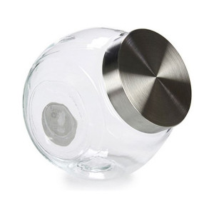 Słoik na ciasteczka Szkło Metal Przezroczysty (2000 ml)