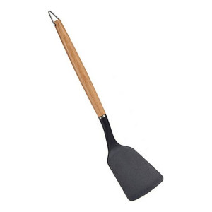 Łopatka kuchenna Brązowy Czarny Nylon drewno bukowe (8,8 x 2 x 33,8 cm)