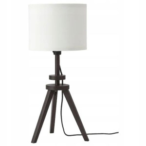 Lampa na stół IKEA lampka nocna brązowy jesion