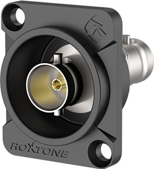 Gniazdo dwustronne BNC czarne Roxtone RAB75D-B