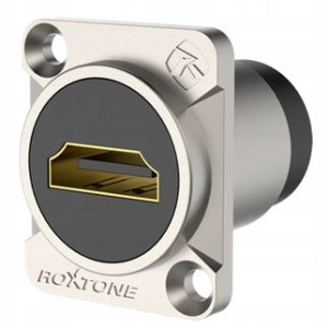 Gniazdo panelowe typu HDMI srebrne Roxtone RAH14D