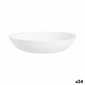 Miska Luminarc Ammonite Biały Szkło (Ø 14 cm) (24 Sztuk)