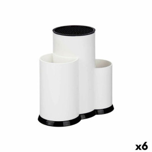 Podstawka na Przybory Kuchenne Plastikowy (23 x 22 x 12,5 cm) (6 Sztuk)