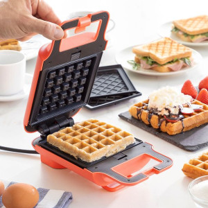 Gofrownica i Opiekacz do Kanapek 2 w 1 z Przepisami Wafflicher InnovaGoods