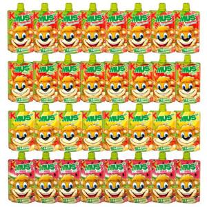 Kubuś Mus 100% Mix 4 smaków 100 g x 32 sztuki