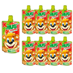 Kubuś Mus 100% truskawka jabłko banan marchew 100 g x 8 sztuk