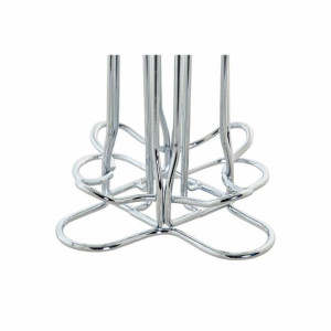 Organizer na kapsułki kawy DKD Home Decor 13 x 13 x 37 cm Srebrzysty Metal