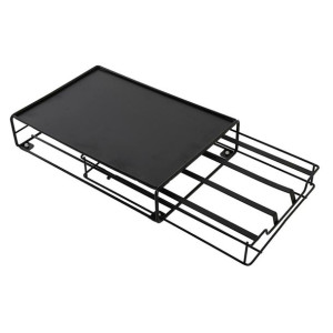 Organizer na kapsułki kawy DKD Home Decor 21 x 31 x 7,5 cm Czarny Metal