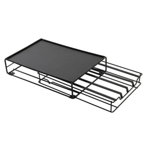 Organizer na kapsułki kawy DKD Home Decor 21 x 31 x 7,5 cm Czarny Metal