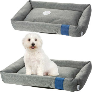 Legowisko Dla Psa Kanapa Posłanie Sofa Kojec 55x39 cm Szare