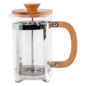 Kafetiera Tłokowa DKD Home Decor 8424001278893 Stal 600 ml Szkło