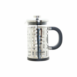 Świeczniki DKD Home Decor Srebrzysty Czarny Stal nierdzewna 600 ml Szkło