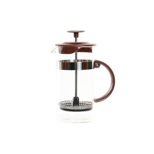 Kafetiera Tłokowa DKD Home Decor 16 x 9 x 18,5 cm Brązowy Przezroczysty