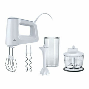 Blender-Mikser Braun HM-3135WH MultiMix 3 500 ml 500W Biały Stal nierdzewna
