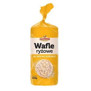 Eurowafle Wafle ryżowe ze słonecznikiem 100 g