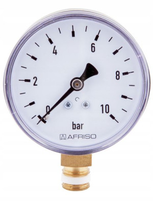 Manometr Radialny Dolny 1/4 50mm 0-10 Bar Afriso