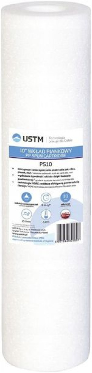 Filtr Do Wody Wkład 10' Piankowy 10 Mik. Ps10 Ustm