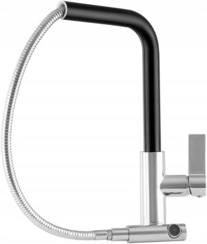 Bateria Kuchenna Z Wyciąganą Wylewką Side Czarna