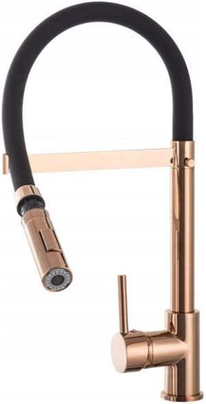 Bateria Kuchena Z Wyciąganą Wylewką Vento Rosegold