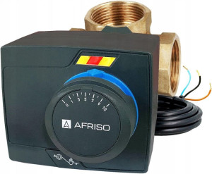 Siłownik Afriso 343 + Zawór 3-drogowy 1cal Arv 384